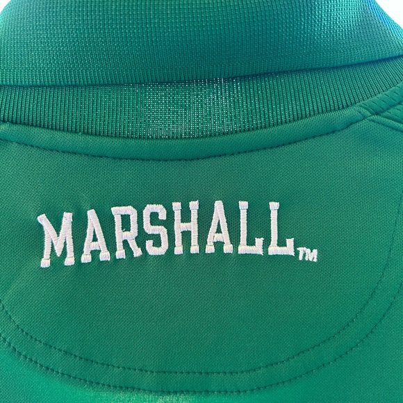 2 Marshall University men’s polo shirts.  Dry fit material. 1 is L & 1 is XL - Picture 4 of 9